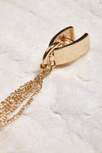 Load image into Gallery viewer, ALILA 18K dipped gold tassled red agate gemstone earrings