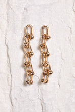 Load image into Gallery viewer, ALILA Brazilian 18K gold dipped chain earrings
