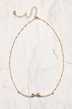 Load image into Gallery viewer, ALILA Brazilian 18K gold plated double horn mother of pearl necklace