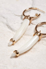 Load image into Gallery viewer, ALILA Brazilian 18K gold dipped mother of pearl charm earrings