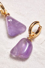 Load image into Gallery viewer, Cora Amethyst Hoops
