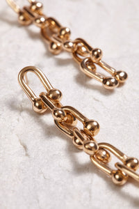 ALILA Brazilian 18K gold dipped chain earrings