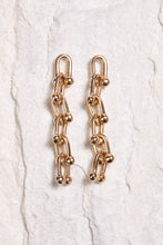 Load image into Gallery viewer, ALILA Brazilian 18K gold dipped chain earrings
